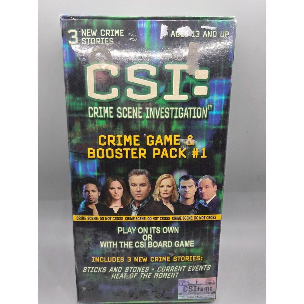 CSI: Crime Scene Investigation Game & Booster Pack Ages 13+ Sealed